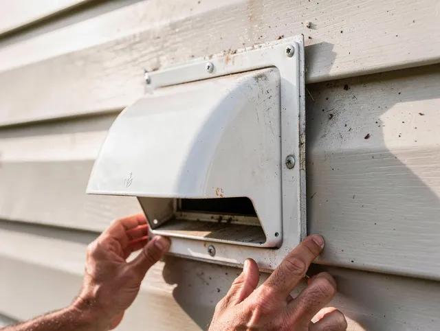 Miami Beach Dryer Vent Cleaning technician delivering thorough residential dryer vent cleaning service in Miami Beach